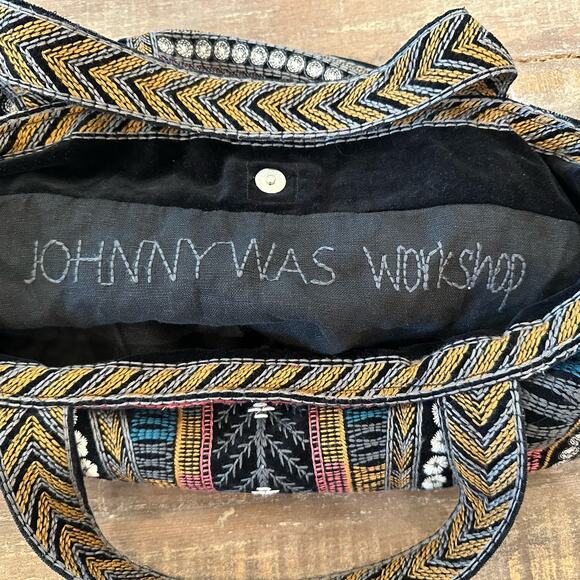 Johnny Was Gaia Velveteen Tote Bag - Picture 2 of 12